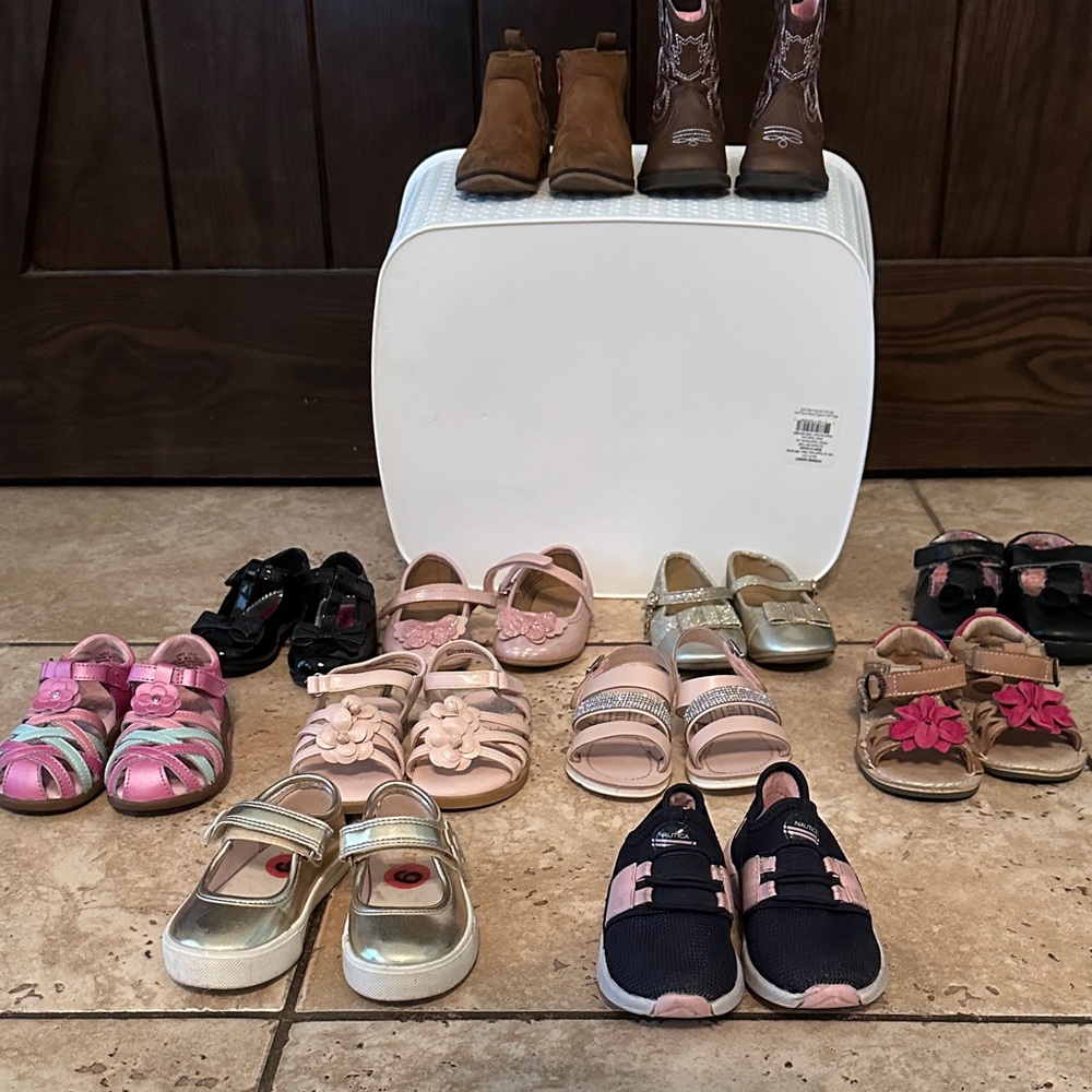 Girls size 6 boots, sneakers, dress shoes, sandals